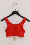 BASERANGE 25 Spring/Summer French organic cotton heart-shaped corset vest BAS-BRHE-RB-SU25-MY RED